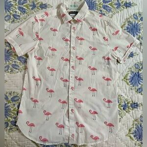 New but without tags Flamingo Printed Cotton Shirt